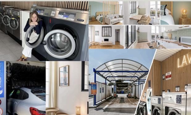 Delphine Pinon dans ses laveries, appartements et car-wash