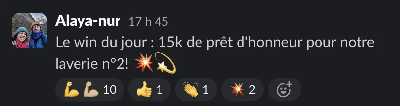 Capture d'un message partagé par un membre de Liberty Cashflow