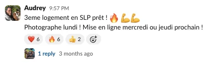 Capture d'un message partagé par un membre de Liberty Cashflow