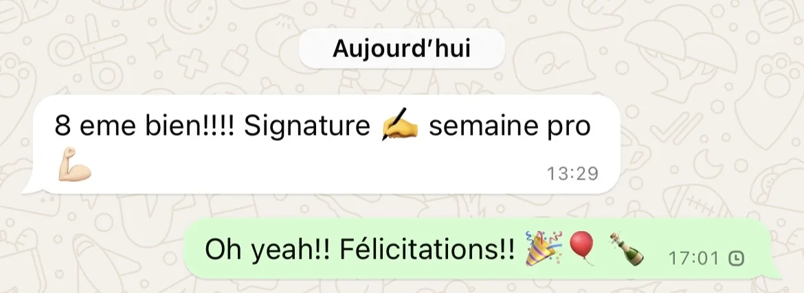 Capture d'un message partagé par un membre de Liberty Cashflow