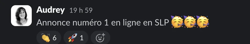 Capture d'un message partagé par un membre de Liberty Cashflow