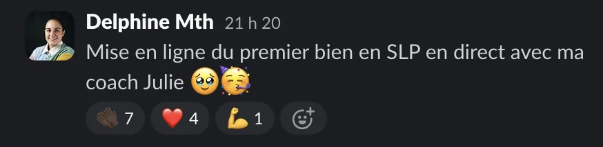 Capture d'un message partagé par un membre de Liberty Cashflow