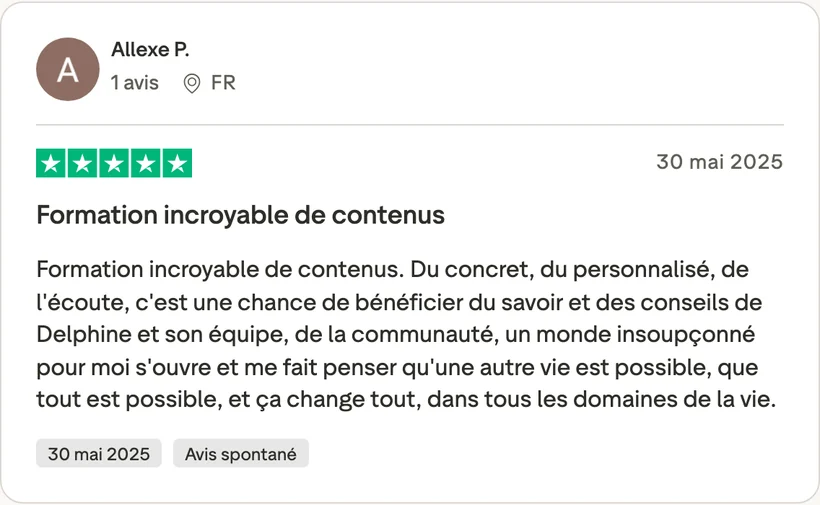 Capture d'un message partagé par un membre de Liberty Cashflow